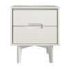 FarmHouse Solid Wood Nightstand White
