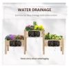 FarmHouse 3 Wooden Elevated Planter Garden Beds