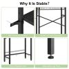 Industrial Over the Toilet Shelving Unit in Metal Black Wood
