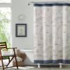 Florida Keys Ship Map Pattern Shower Curtain