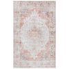 5 ft. x 8 ft. Traditional Persian Style Light Grey Red Area Rug