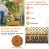 Raised Garden Bed Planter Box with 71-inch High Trellis