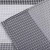 Grey White Striped Luxurious Textured Shower Curtain