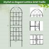 6-Ft Heavy Duty Outdoor Galvanized Metal Garden Trellis