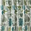 Shower Curtain with Garden Leaves Herb Floral Pattern