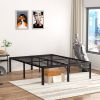 Queen 18-inch Metal Bed Frame with Under-bed Storage Space