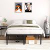 Queen 18-inch Metal Bed Frame with Under-bed Storage Space
