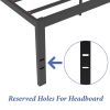 Queen 18-inch Metal Bed Frame with Under-bed Storage Space