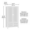 Bedroom Armoire with Bottom Storage Drawer in Black Oak Finish