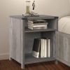 Farmhouse Style Barn Door Nightstand in Rustic Oak