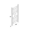 75-inch White Vinyl Outdoor Garden Trellis