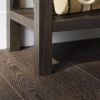Industrial Farmhouse Entryway Table in Brown Grey Wood Finish