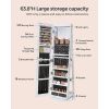 White Wood Jewelry Armoire Freestanding Rotating Mirror