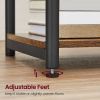 Nightstand End Tables Charging Station with 2 USB ports