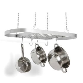 Heavy Duty Carbon Steel Ceiling Mount Kitchen Pot Rack