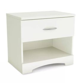 Modern Nightstand in White