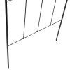Modern 6-Ft Metal Garden Trellis with Black Powder Coated
