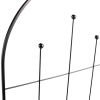 Modern 6-Ft Metal Garden Trellis with Black Powder Coated
