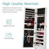 White Freestanding Mirror / Jewelry Organizer Armoire