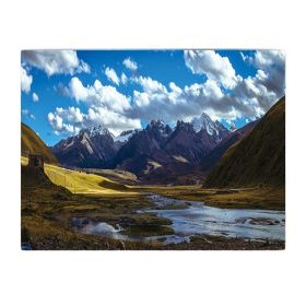 Mountains Landscape Wall Hanging Tapestry; 43x59 inch