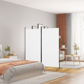 2-Panel Room Divider White