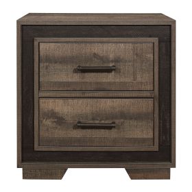 Two-Tone Rustic Style Nightstand