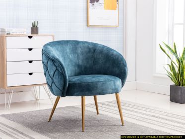 Apate Collection Accent Chair in blue