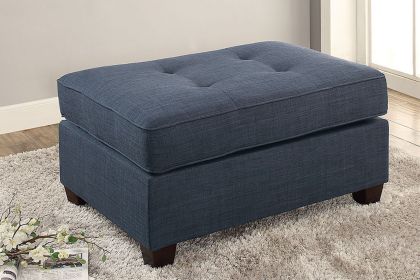 Dorris Fabric Cocktail Ottoman with accent tufting