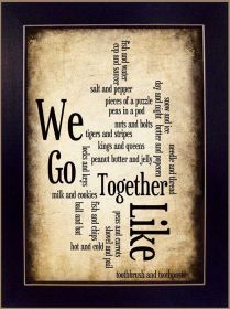 "We Go Together I" By Susan Ball, Printed Wall Art