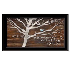 Trendy Decor 4U "What if You Fly" Framed Wall Art by Marla Rae