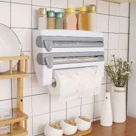 Kitchen Paper Towel Dispenser w/ Cutter Wall Mounted