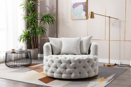 Coolmore Modern Akili swivel accent chair barrel chair