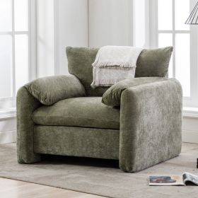 Modern Style Chenille Oversized Armchair