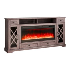 VEVOR 42" Fireplace TV Stand for TVs 70", Storage Drawers & Cabinets
