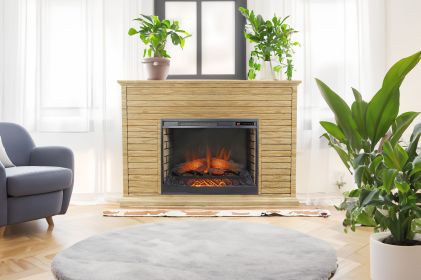 Bridgevine Home Topanga 54 inch Fireplace Mantel, Natural Finish