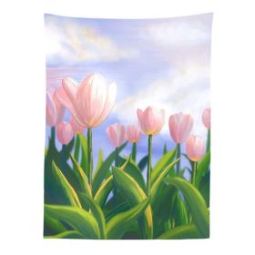 Tulip Decorative Wall Cloth, Wall Tapestry; 29x39 inch