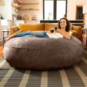 Jaxx 6 ft Cocoon - Large Bean Bag Chair, Chocolate