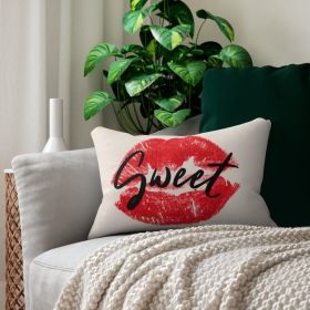 Decorative Throw Pillow / Sweet Lips Kiss