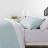 Microfiber Farmhouse Coverlet Bedspread Set Light Blue, King/California King