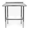 Heavy Duty 30 x 24 inch Stainless Steel Restaurant Kitchen Prep Work Table