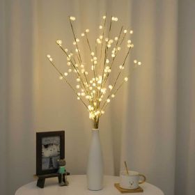 32IN Artificial Tree Branches with Warm White Lights and Timer (Color: as pic C)