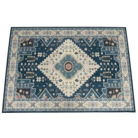Faux Wool Fabric Area Rug (size: M)