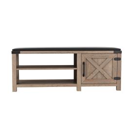WESOME Modern Farmhouse Wood Bench (Style: Cushion)